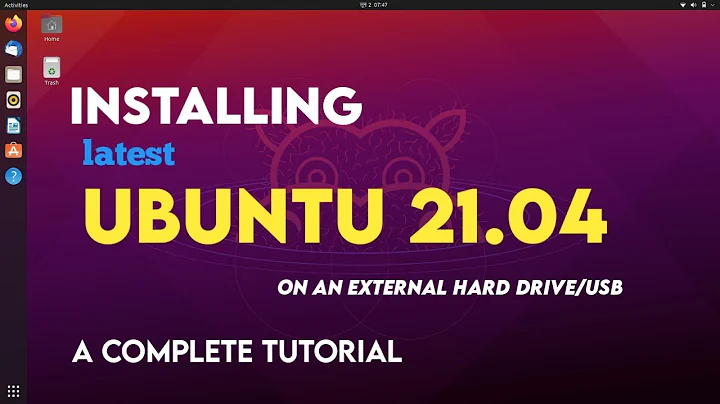 How To Install Ubuntu On An External Hard Drive | Installation Of Ubuntu 21.04 |  Linux Temple