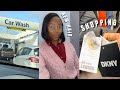 Productive weekend vlog  hair care  shopping  new hairstyle  sew in leave out bob weave