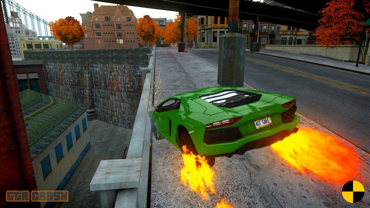GTA 4 CRASH TESTING REAL CAR 697