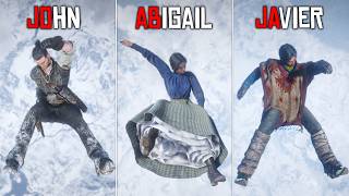 RDR2 Characters Falling From the Sky (Abigail, Javier, Uncle &amp; More) - Part 2