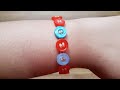 How to make Button Bracelet using Yarn | Nice Trick
