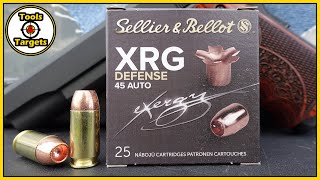 Can This Copper Shine?...Sellier &amp; Bellot XRG .45 ACP Self-Defense AMMO Test!