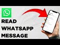 How To Read Messages Without Opening WhatsApp