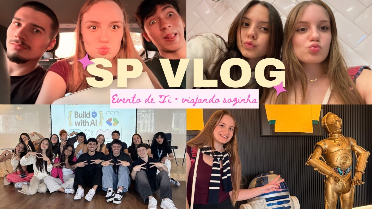 Como é VIAJAR SOZINHA para SP sendo MULHER em um Evento de Programação  | vlog da yas 🤍