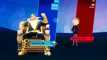 MultiVersus Black Adam Winning And Losing Animations