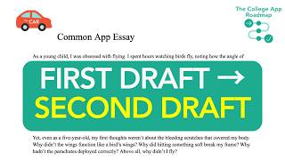 How to Revise Your Common App Essay: From First Draft to Final: College Application Roadmap