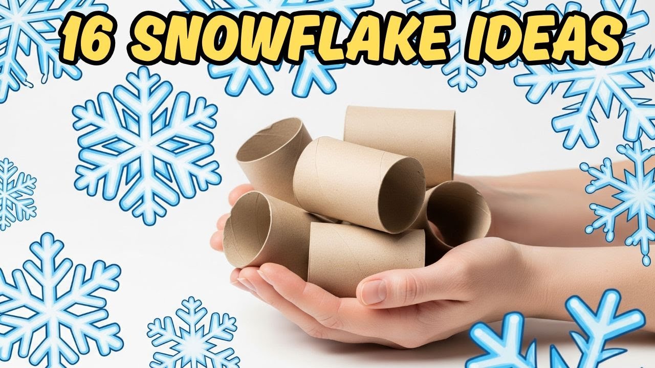 Upcycle and Create! 16 Toilet Paper Roll Snowflakes Ideas ❄️ Easy Eco Friendly DIY Decor ♻️