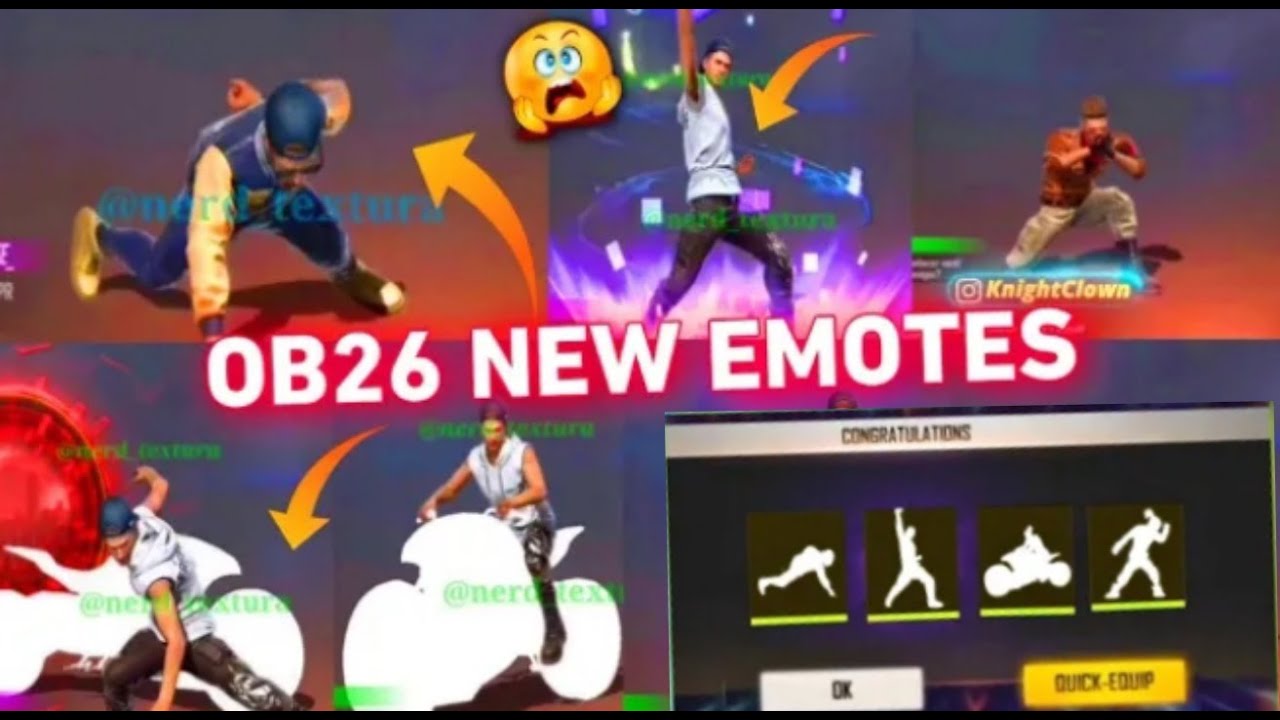 UPCOMING EMOTES | OB26 UPDATE | JKSN 99 | NEW EVENTS