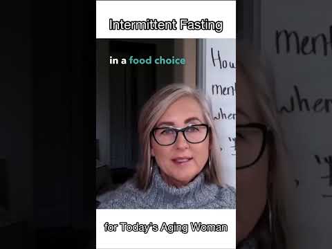 How we show up around food directly affects how we age. #agingwoman #intermittentfasting #mindset