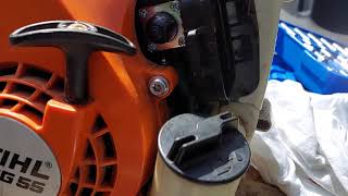 Bg55 Stihl Blower Dies? Starts Then Stops? Replace With Cheap Import Carburetor