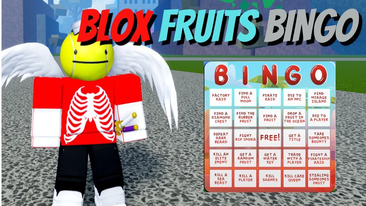 Blox fruit second sea Bingo Card