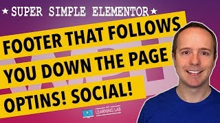 🔥 Elementor Sticky Footer For Adding Social Media Buttons