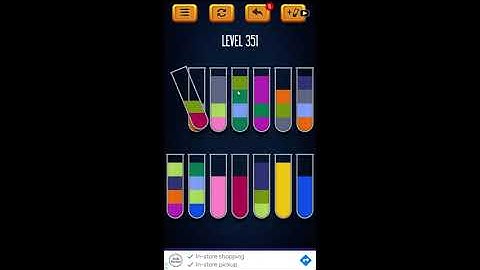 Water Sort Puzzle - Color Liquid Sorting Game Level 351 Solution