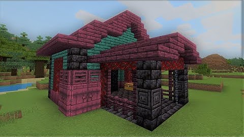 Minecraft- nether portal shed tutorial -( survival houses tutorial)