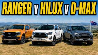 Ford Ranger vs Toyota HiLux vs Isuzu D-MAX — Australia's BLOODIEST Ute Battle of 2026!