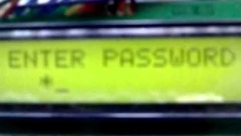 Electronic code lock with  userdefined password