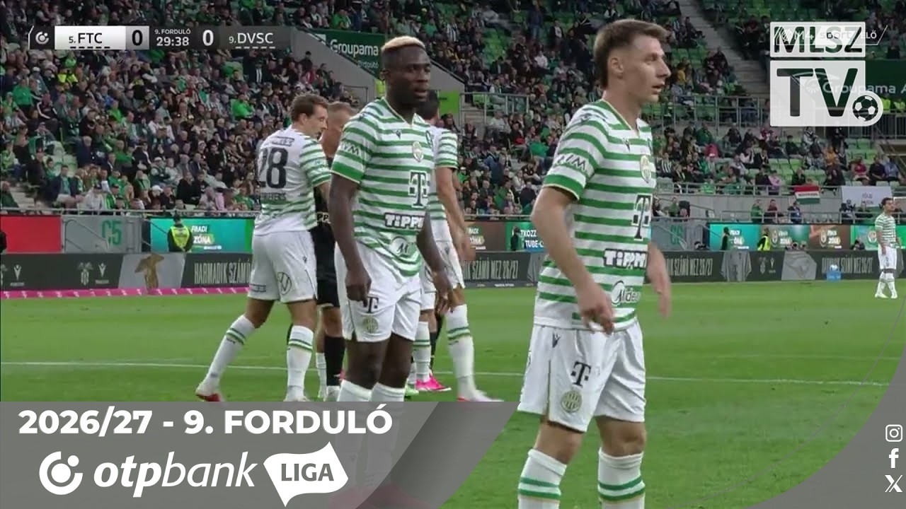 Ferencvárosi TC – DVSC | 1-1 | (1-1) | OTP Bank Liga | 9. forduló | MLSZTV