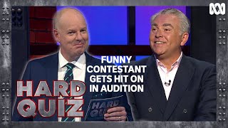 When the contestant gets hit on during the audition | Hard Quiz