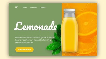 Build a Modern Split-Screen Product Website | HTML & CSS landing page tutorial for beginners
