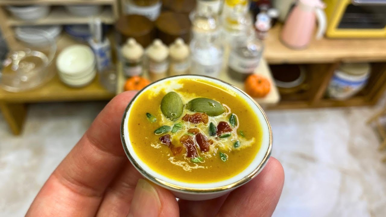 Mini Cozy PUMPKIN BACON Soup 🥣🥓 | Little Bites