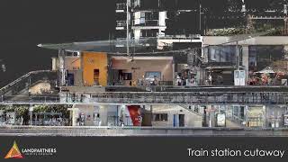 Train Station Cutaway: 3D Rail Infrastructure Model | MNG