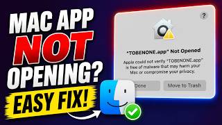 How to Fix Apple Could Not Verify App Is Free of Malware on MacOS