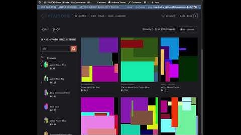 250ms suggestions demo at Kinsta - WooCommerce 100k products -
