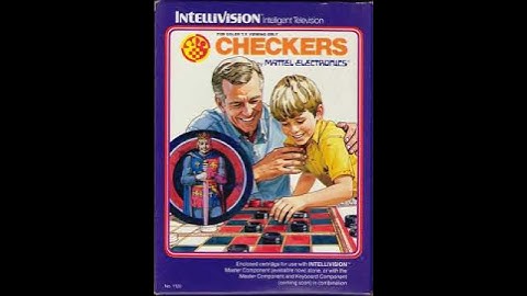 Intellivision LIVE Game Box Art | Checkers #intellivision #atari #retrogaming #checkers