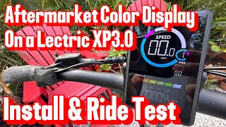 Lectric | XP3.0 ST | Install & Test Ride Plug & Play Amazon Aftermarket Color M7C-2 e-Bike Display