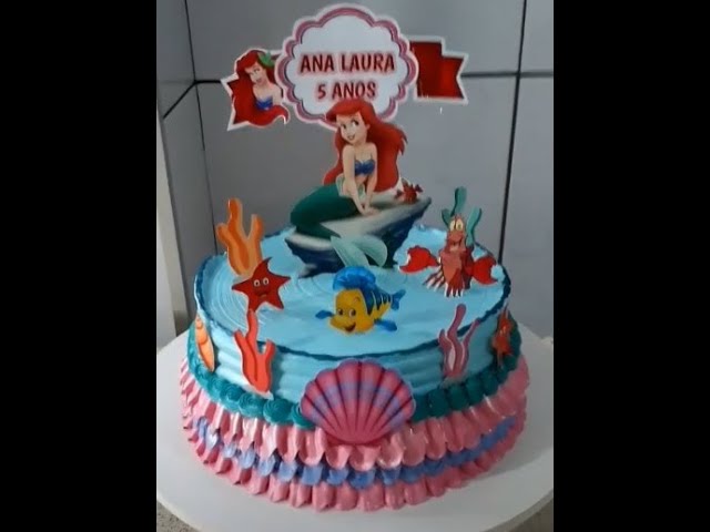 BOLO DA PEQUENA SEREIA  PRINCESA ARIEL 