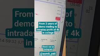 4k Intraday Profit In Nifty || Scalping || stockmarket nifty50 college fnotrading