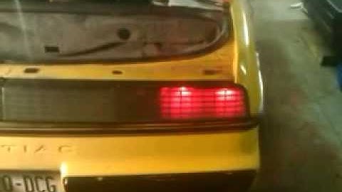 sequential tail lights on my fiero