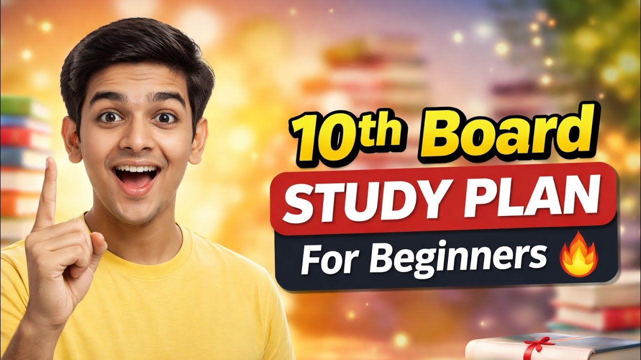 10th Board Study Plan For Beginners 🔥 | Start Like a Topper | Study ...