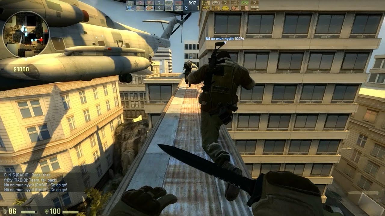 Counter Strike Global Offensive Zombie Escape mod online gameplay on Greencity map