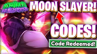 🌛[MOON SLAYER] LATEST MOON SLAYER UPDATE CODES FOR ANIME APOCALYPSE! ROBLOX ANIME APOCALYPSE CODES