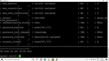 Como ver usuários no MySQL?