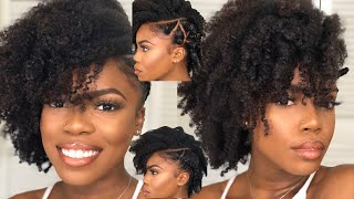 TWO EASY NATURAL HAIRSTYLES ON 4B HAIR