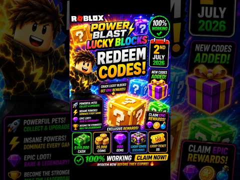 Power Blast Lucky Blocks Codes | Power Blast Lucky Blocks Redeem Codes