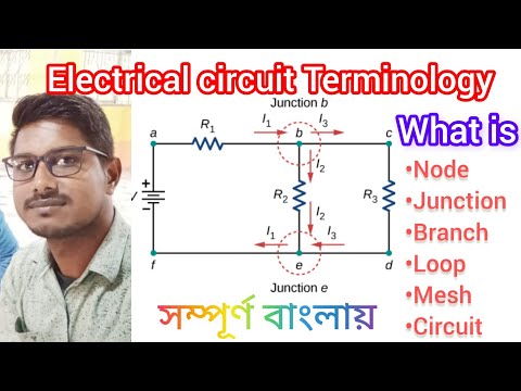 Electric circuit terminology || নোড,ব্রাঞ্চ,লুপ, জংশন,মেস,সার্কিট কাকে বলে ?