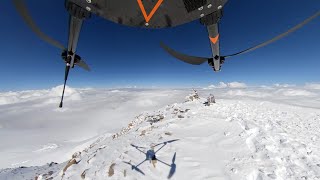 Geoscan 401 landed on the top of Elbrus (5642 m). 360 video. 3,5x video speed.