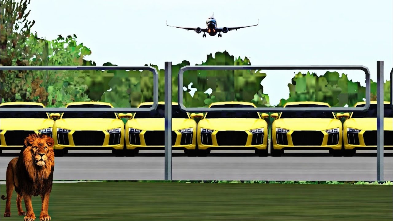 Today's yellow Audi R8s & police car drive to the mountain path # 3d driving simulator gameplay 