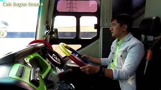 Driver Tampan jebolan Sumber, Trip Bus tronton Gunung Harta 015, Jkt-Malang