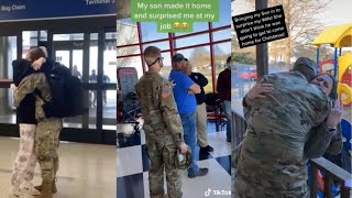 Most Famous Military Coming Home TikTok Compilation 2021 || soldier coming home 2021 ☯4