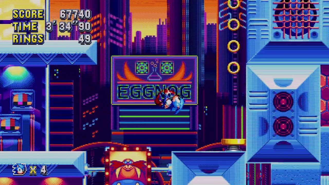 Sonic Mania Studio City Level