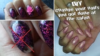 nails acrylic shape change easy diy