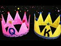 Easy paper crown/origami paper craft/easy paper craft/activities for children
