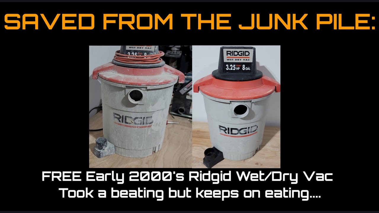 Used and abused Ridgid Wet/Dry Vac gets a new lease on life...