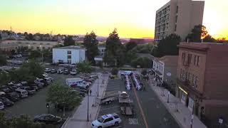 Downtown Vallejo Artwalk Drone Drone Vallejo California Waterfront