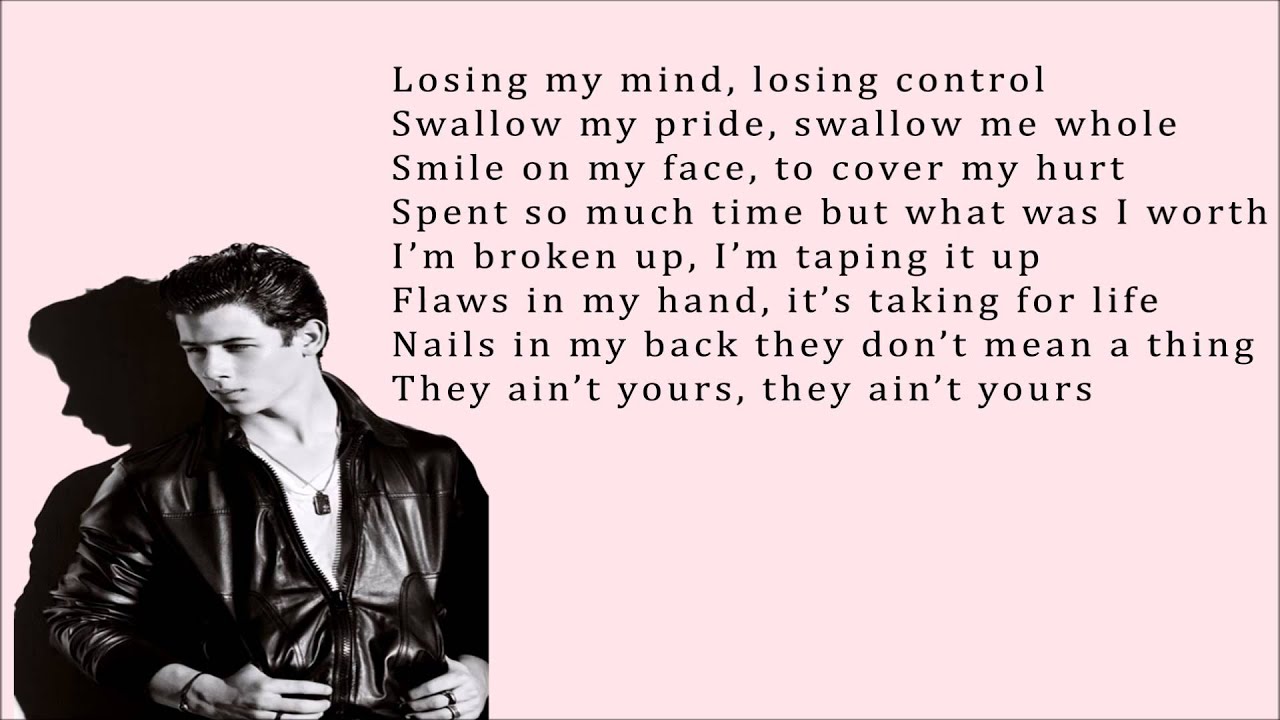 Nick Jonas ft Angel Haze Numb (Lyrics Video) YouTube