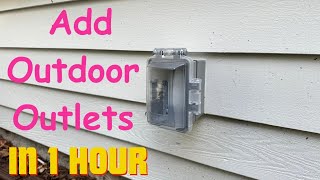 How To Install an Outdoor Electrical GFCI Outlet. Easy Way DIY!